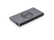 4.000 mAh powerbank met 5W draadloos opladen-functie, zwart